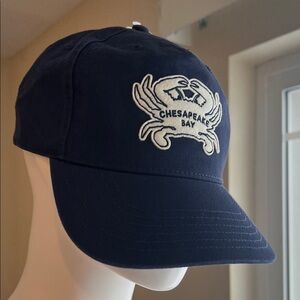 Chesapeake Bay Dark Blue Crab Logo Hat